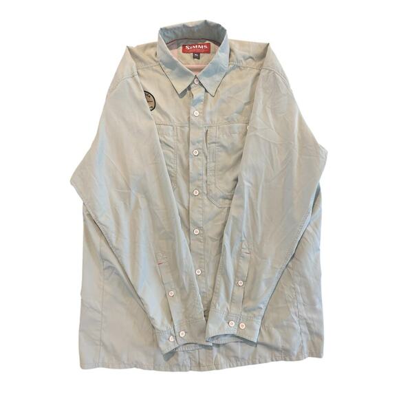 SIMMS Fishing Products Old Florida Outfitters Men’s Long Sleeve Shirt XL - Picture 3 of 5
